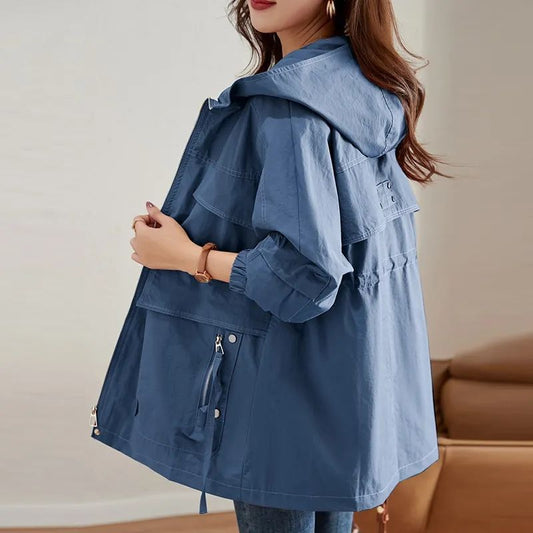 Western-style Middle-aged Mom Plus Size Trench Coat ARZ