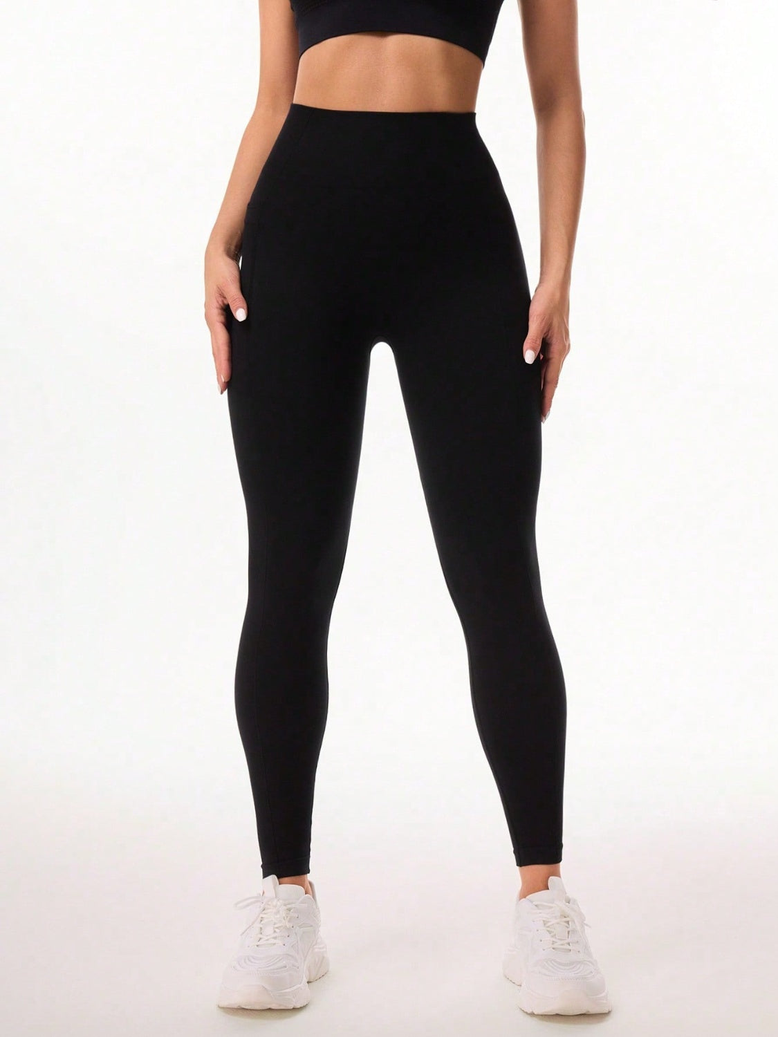 Pocketed High Waist Active Leggings Trendsi