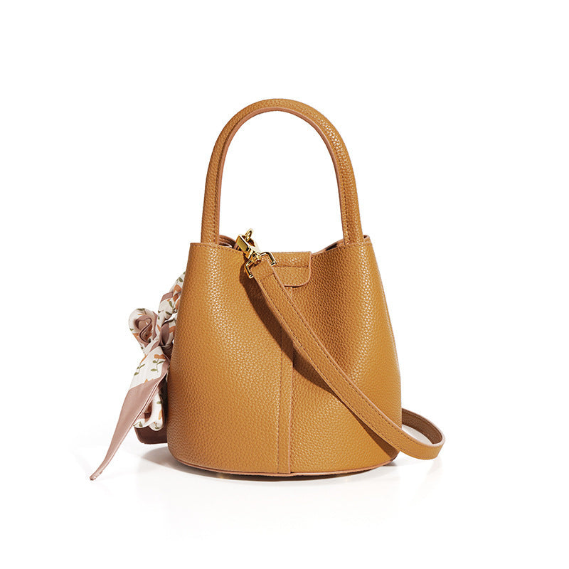 Genuine Leather Advanced Texture Bucket Bags Women ARZ