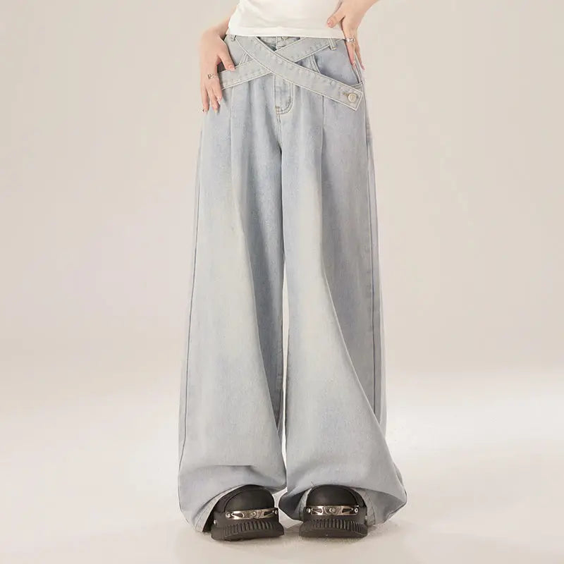 Thin Lazy Pleated Wide-leg Pants For Women ARZ