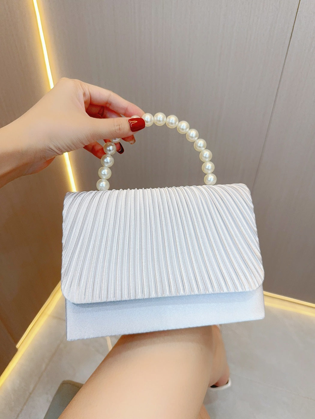 Women's Fashion Pleated Evening Bag ARZ