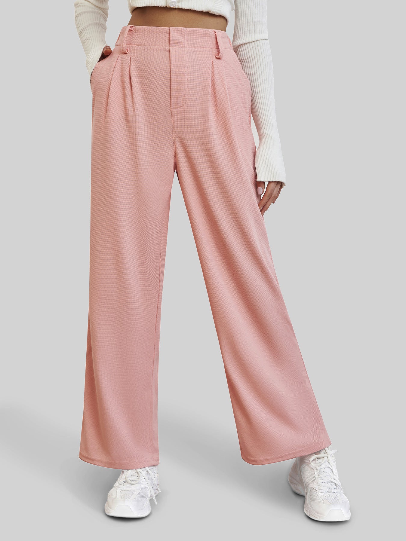 Women's Casual Straight Pants Wide-leg Pants ARZ