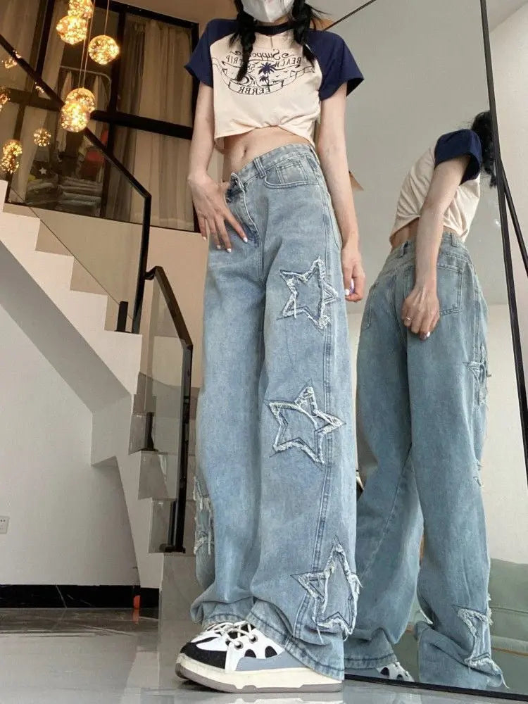 Women's Fashionable American Retro High Street Jeans ARZ