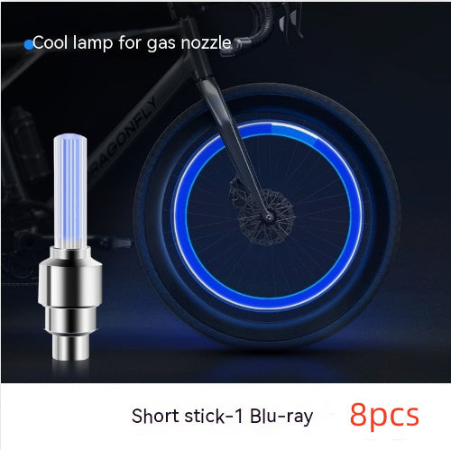 Neon Lights Tyre Wheel Valve Cap Light LED Car Tire Valve Caps Air Cover Tire Rim Valve Wheel Stem Cap Bike Light ARZ