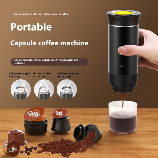 Portable Capsule Coffee Machine Electric Small Wireless Heating ARZ