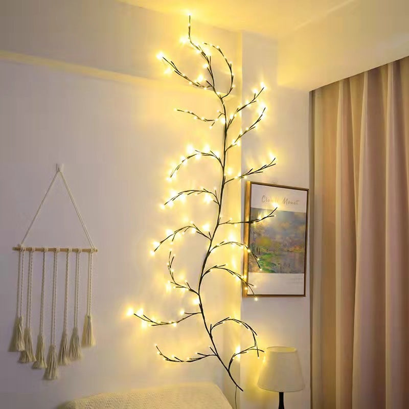 Vines With Lights Christmas Garland Light Flexible DIY Willow Vine Branch LED Light For Room Wall Wedding Party Decor ARZ