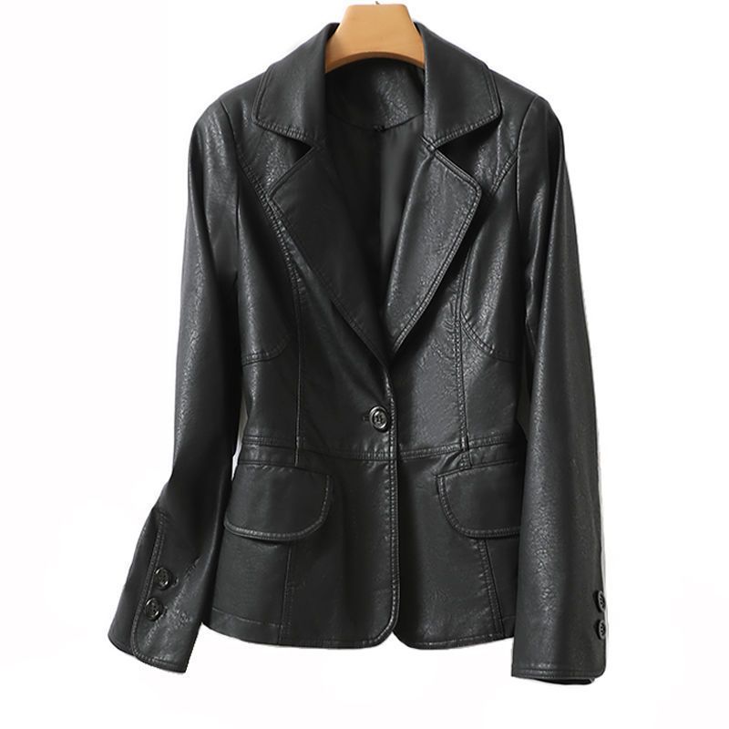 Elegant Sheep Leather Jacket Women's Suit Short Slim Fit Slimming ARZ