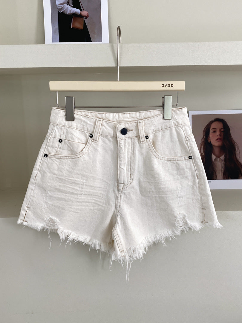 Hot Girl Ripped Frayed Vintage Denim Shorts ARZ