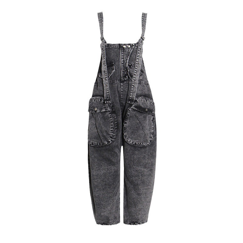 Personality Street Tooling Style Overall Jeans Women ARZ