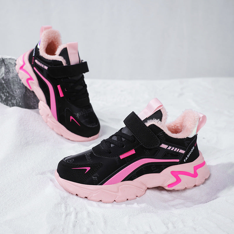 Waterproof Leather Girls Casual Sneaker ARZ