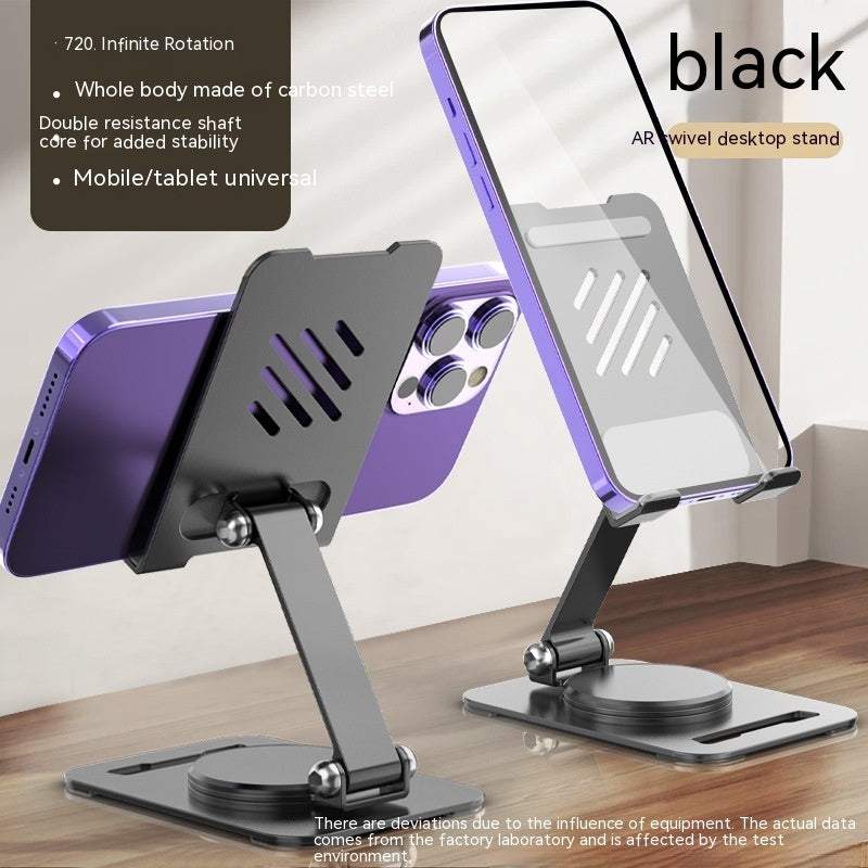 360 Degrees Rotate Metal Desk Mobile Phone Holder Stand For Phone Pad Adjustable Desktop Tablet Holderl Table Cell Phone Stand ARZ