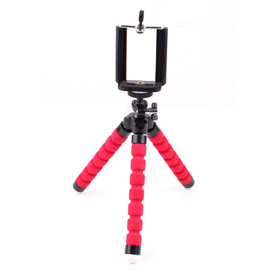 Compatible with Apple, Mini Flexible Sponge Octopus Tripod Stand Holder for Mobile Phone Smartphone GoPro Camera Monopod Support Bracket Deskstop Stent ARZ