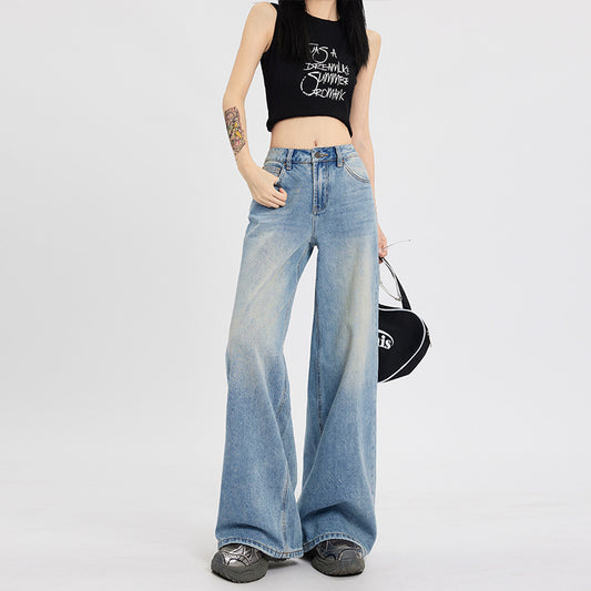 Women's Straight Loose Wide Leg Jeans ARZ