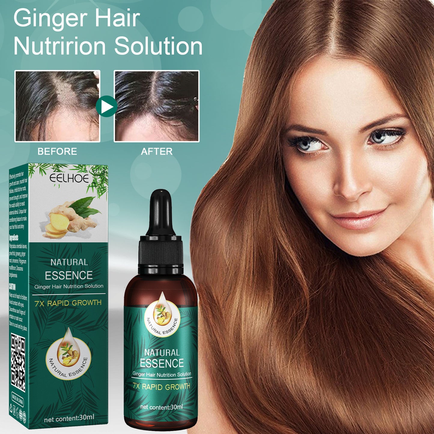 EELHOE Mature Ginger Up Hair Care Essential Oil ARZ