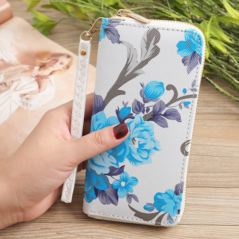 Ladies Printed Long Wallet Clutch ARZ