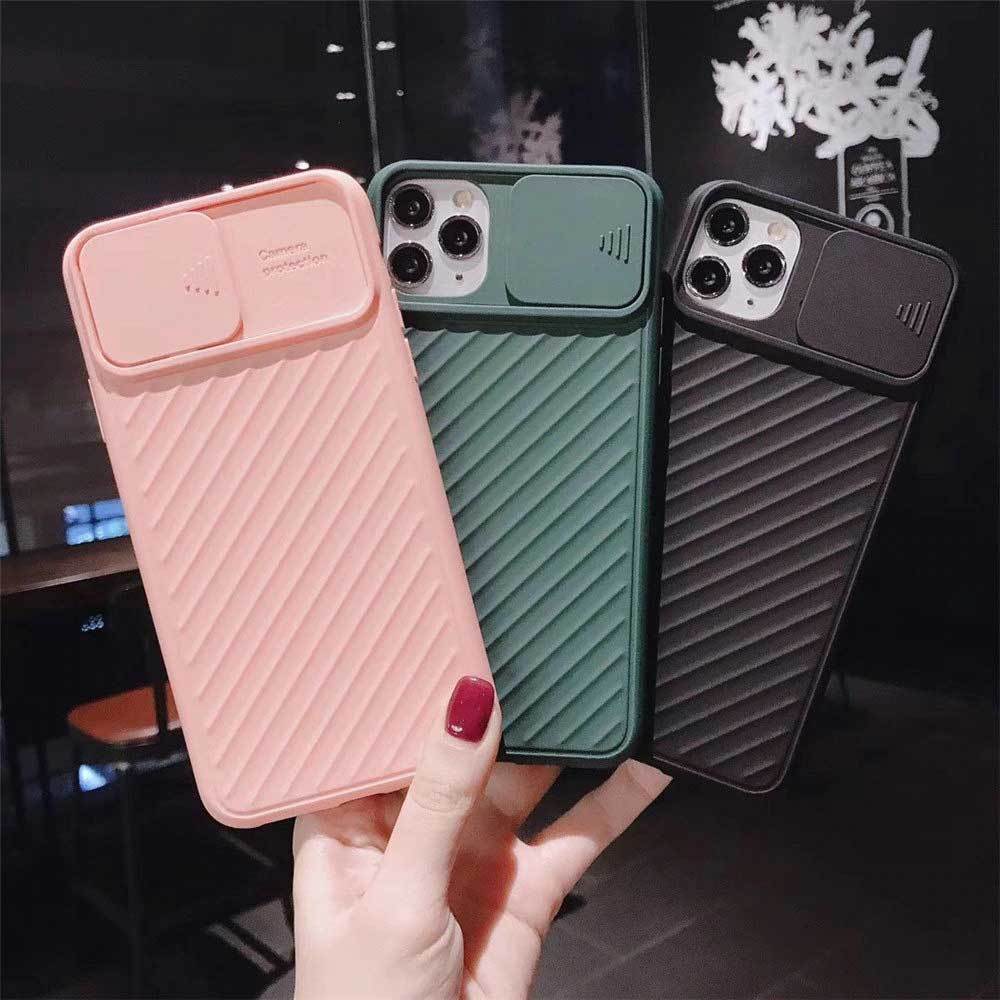 Compatible With  , Slide Camera Lens Protector Phone Case Soft Silicone Cover Matte Back Cover ARZ