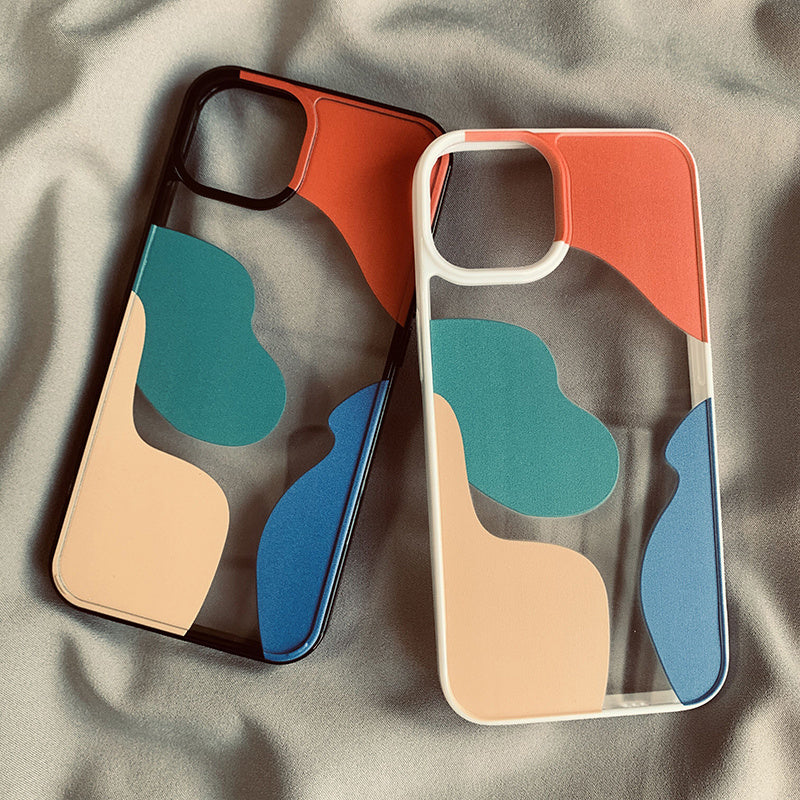 Color Block Contrast Color Geometry Suitable For 13 Mobile Phone Cases ARZ