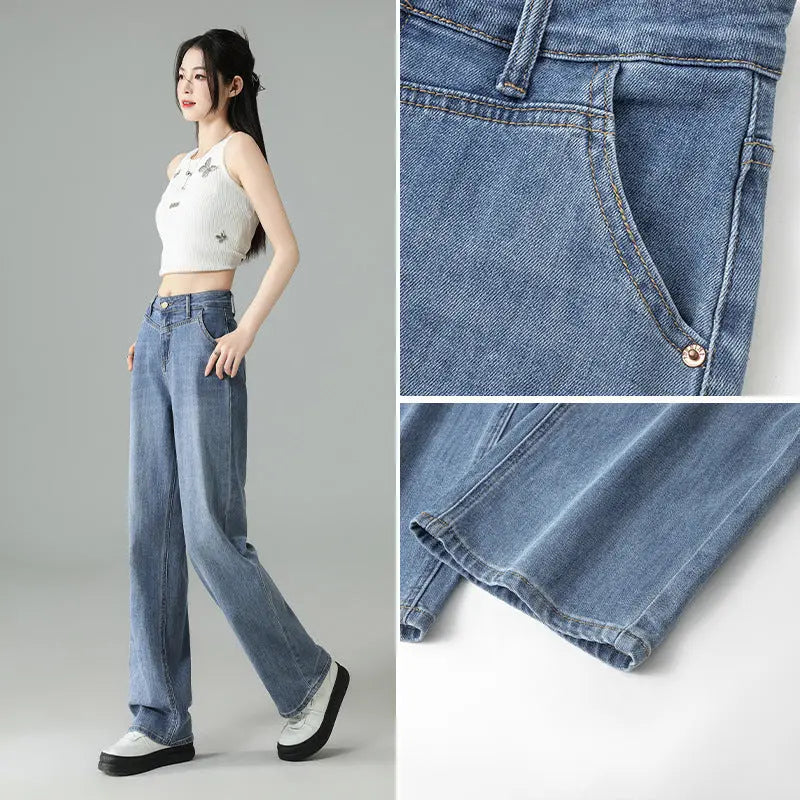 Fashionable Narrow Wide-leg Jeans For Women ARZ