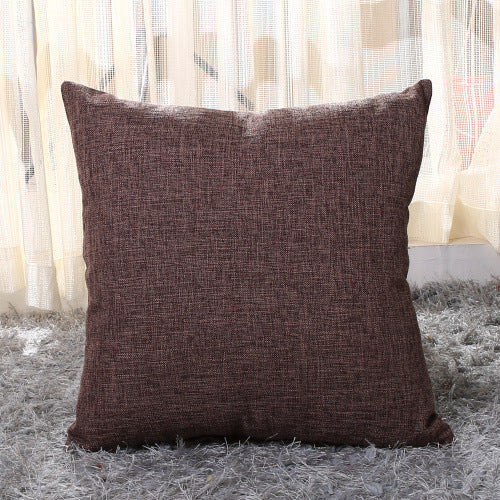 Home Linen Pillow Case Solid Color Hugging Pillow Case Sofa ARZ