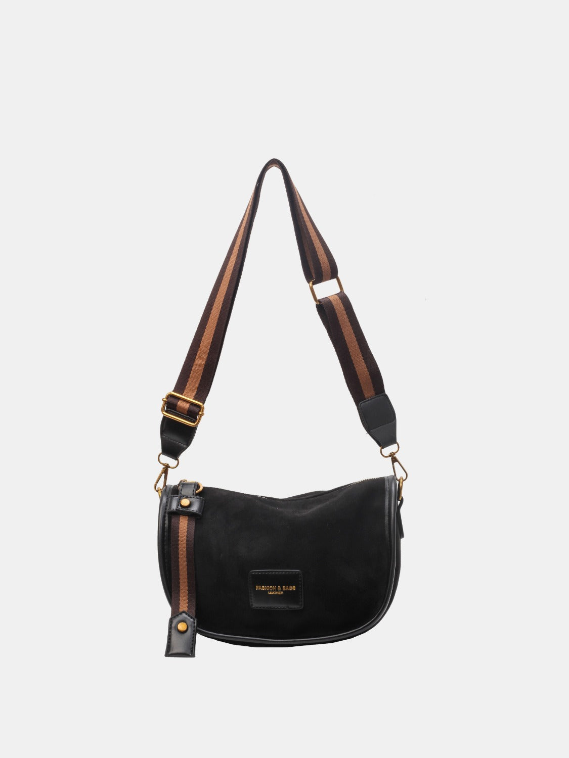 Suede Adjustable Strap Shoulder Bag Trendsi