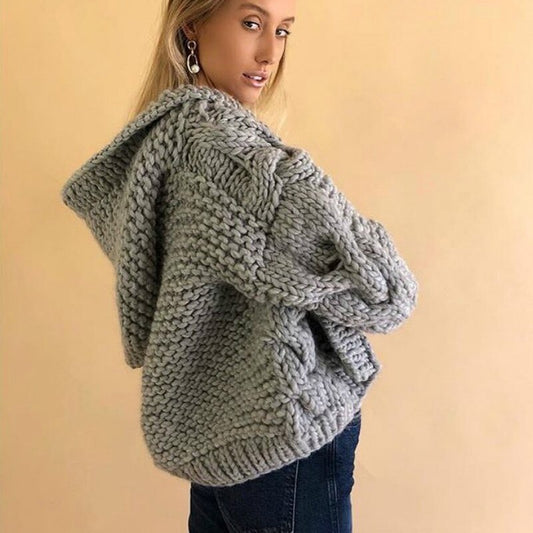 Coarse wool hand knitted sweater ARZ