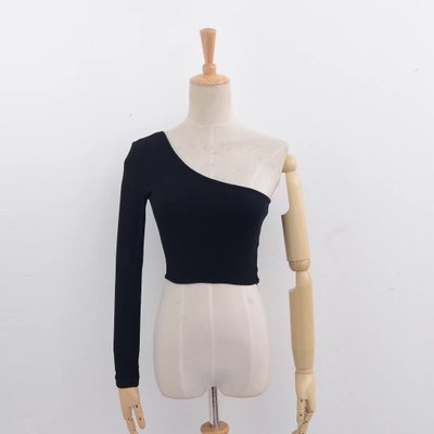 Off Shoulder Sexy Female Knitted Crop Top Women White Black Tops Streetwear Elastic Short T shirt Knitting Cropped Camis Tees ARZ