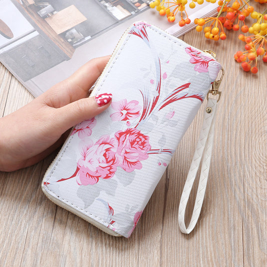 Ladies Printed Long Wallet Clutch ARZ