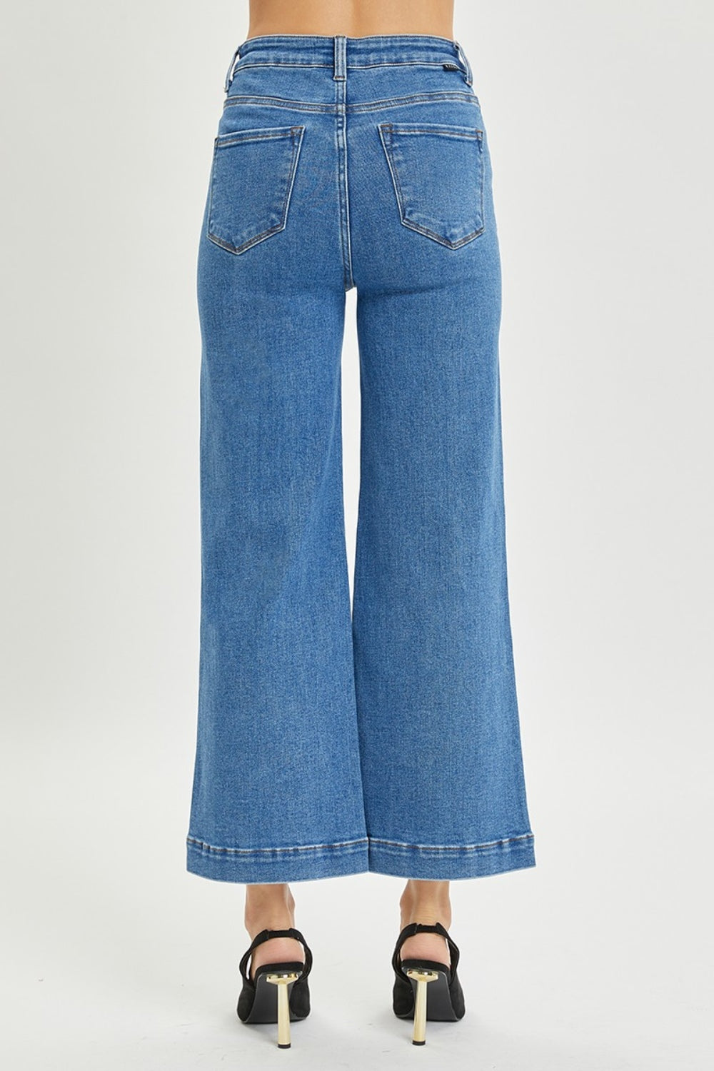 RISEN Full Size High Rise Wide Leg Jeans Trendsi