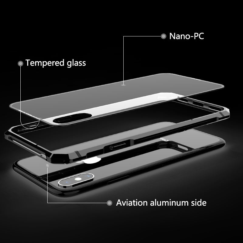 Transparent tempered glass phone case ARZ