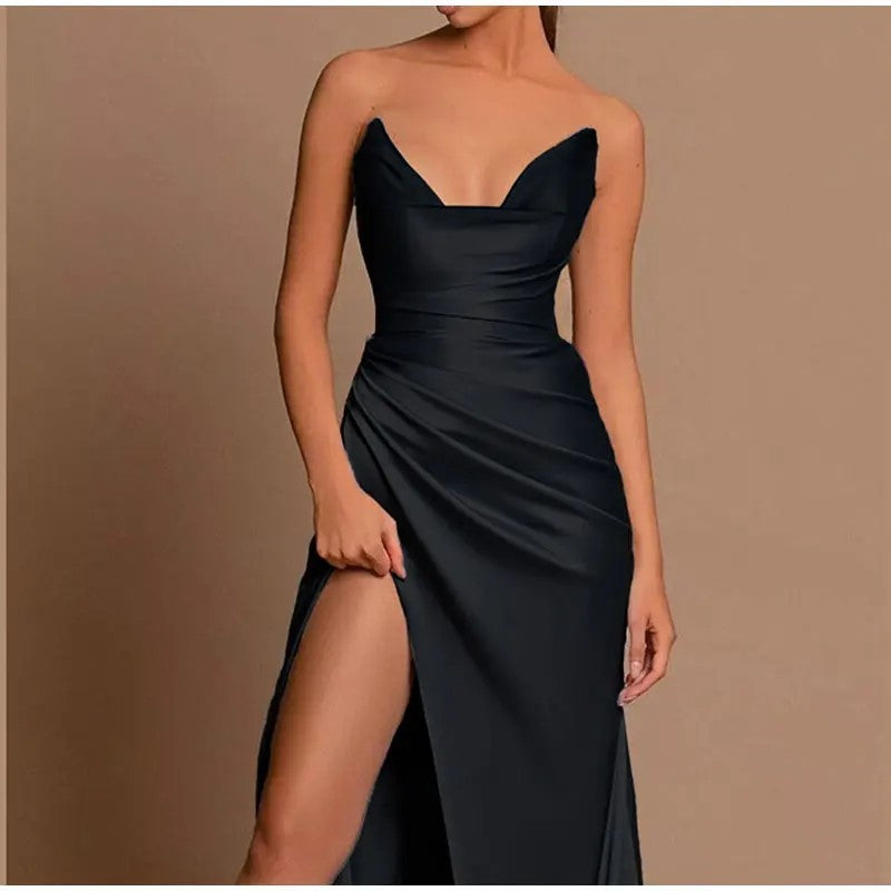 Women's Off-the-shoulder High Slit Support Mermaid Formal Dress Banquet ARZ