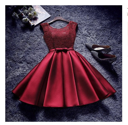 Bridesmaid dress new Korean version of girlfriends dress sister group party dress dress slim dress red toast clothing ARZ