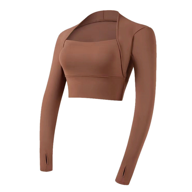 With Chest Pad Yoga Clothes Cropped Quick Dry Training Top ARZ