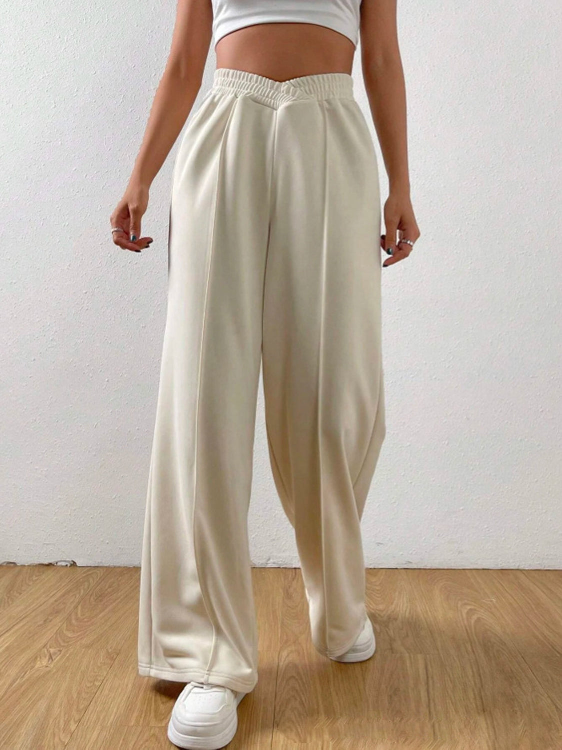 fashionable wide leg pants Trendsi