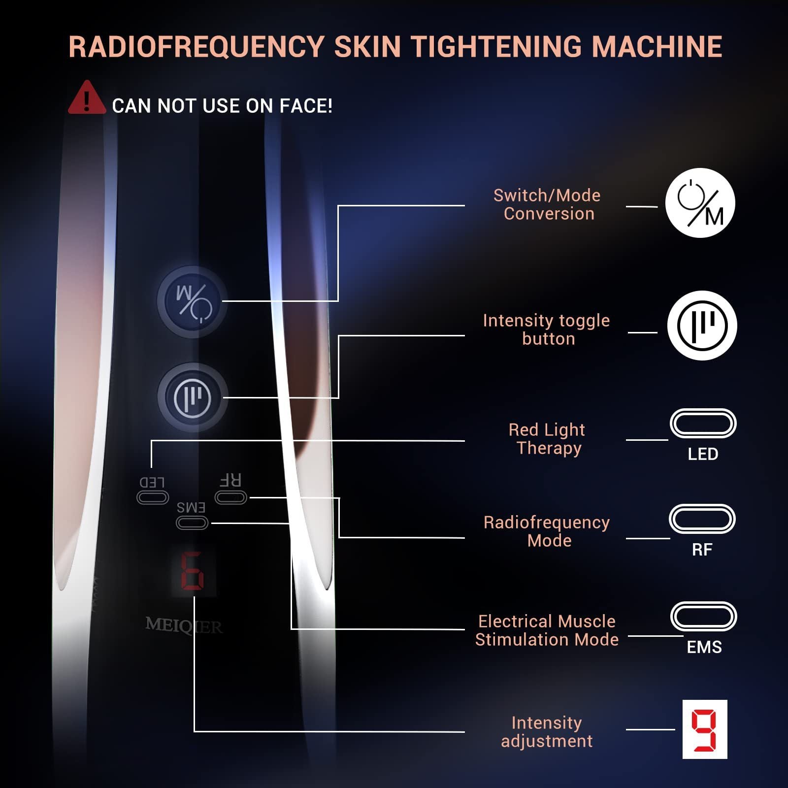 Facial Inductive Therapeutical Instrument Body Massager ARZ