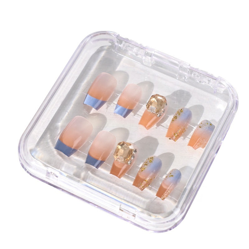 Transparent Manicure Small Wear Nail Box Handmade Nail Storage Box ARZ