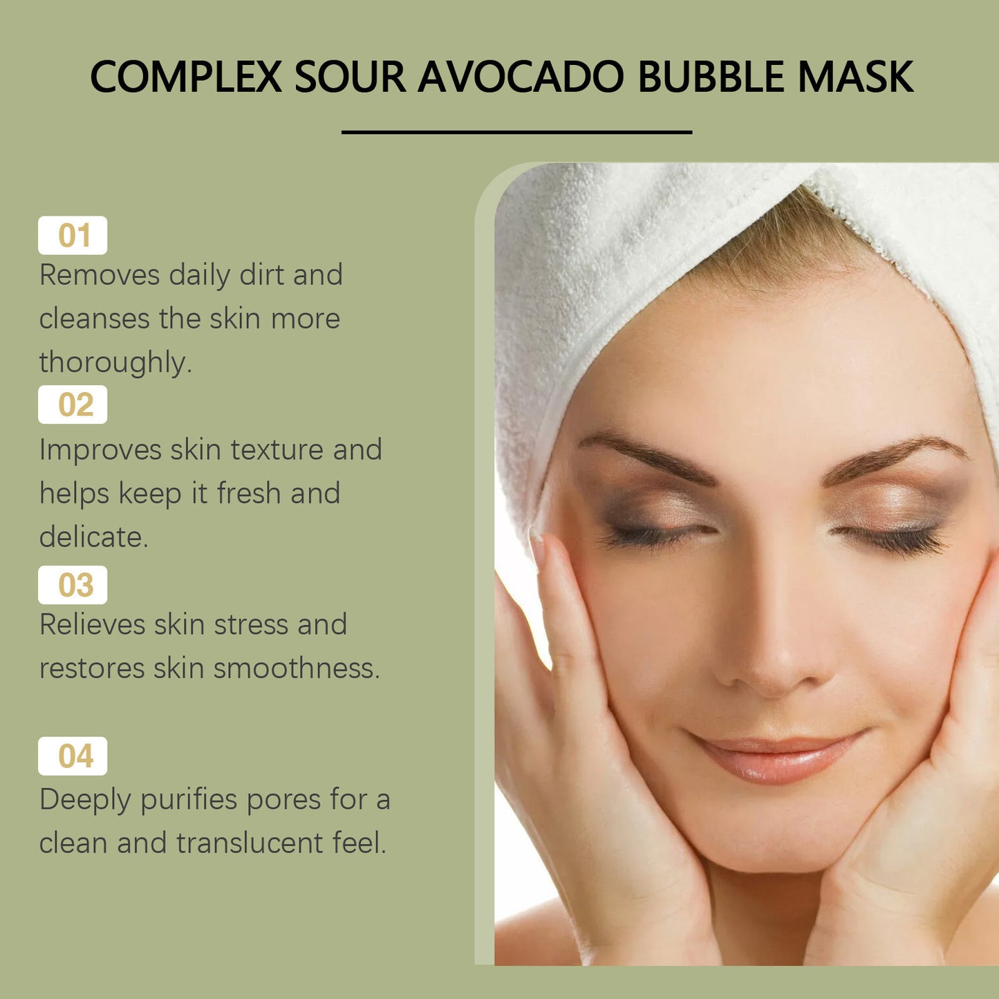 Avocado Facial Cleansing Foam Facial Mask ARZ