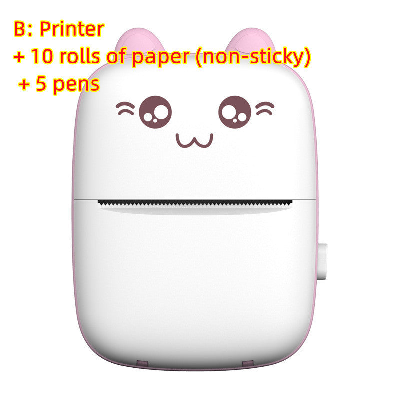 Mini Printer Portable Mini Bluetooth WiFi New Wrong Printer Mobile Phone Photo Title Note Hot Print Pocket Student Error Label Printer ARZ