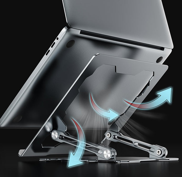 Adjustable Laptop Stand Portable Computer Stand Aluminum Alloy Laptop Riser Compatible Laptop Stand Holder ARZ