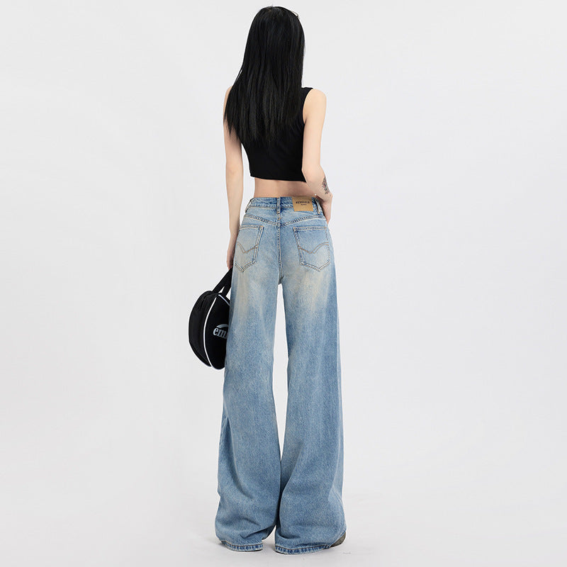 Women's Straight Loose Wide Leg Jeans ARZ