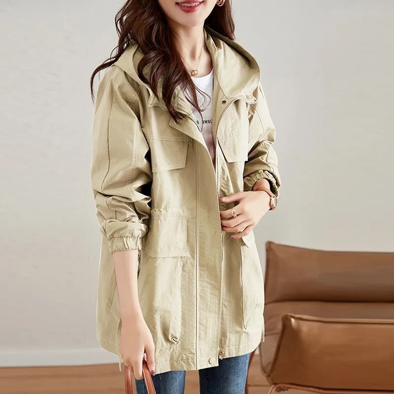 Western-style Middle-aged Mom Plus Size Trench Coat ARZ