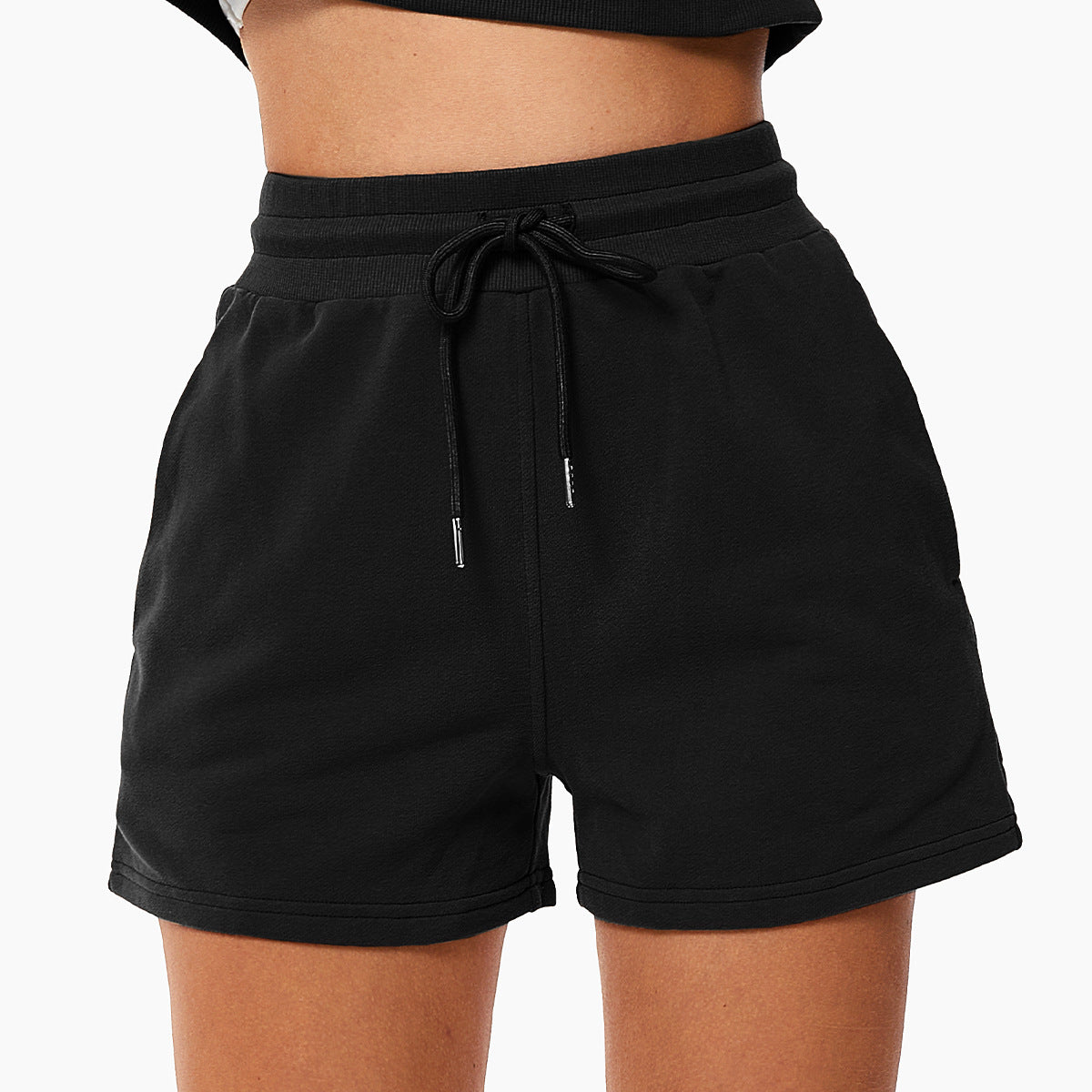 Drawstring Loose Sports Shorts For Women ARZ