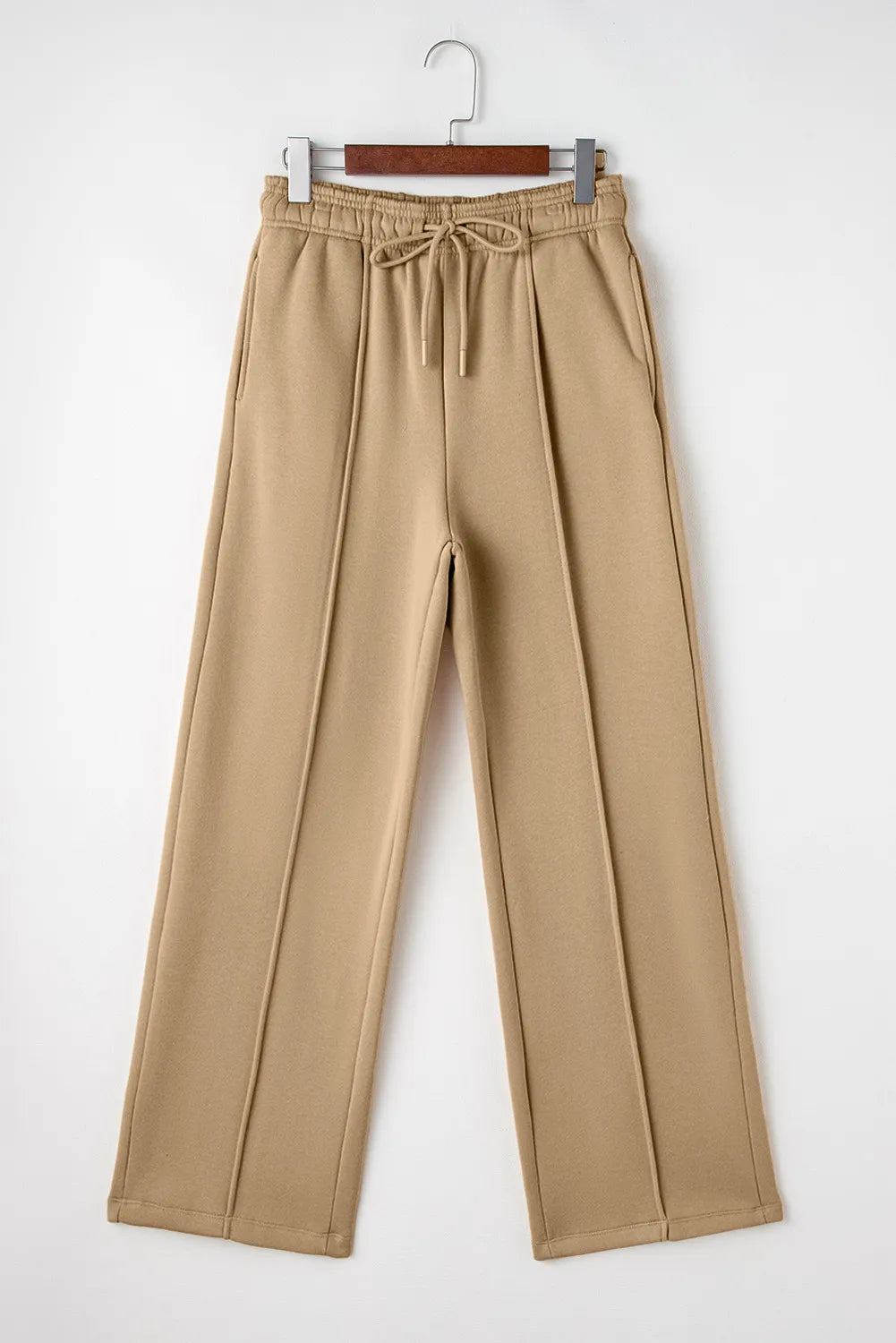 Drawstring Wide Leg Pants with Pockets Trendsi