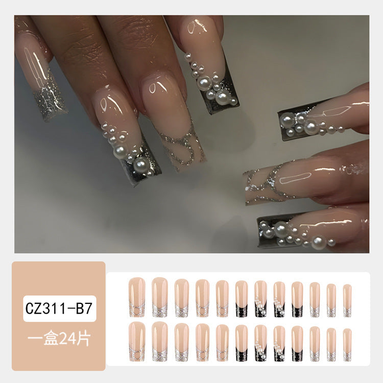 Super Long Diamond Wearing Armor European And American Foreign Trade Nail Stickers ARZ