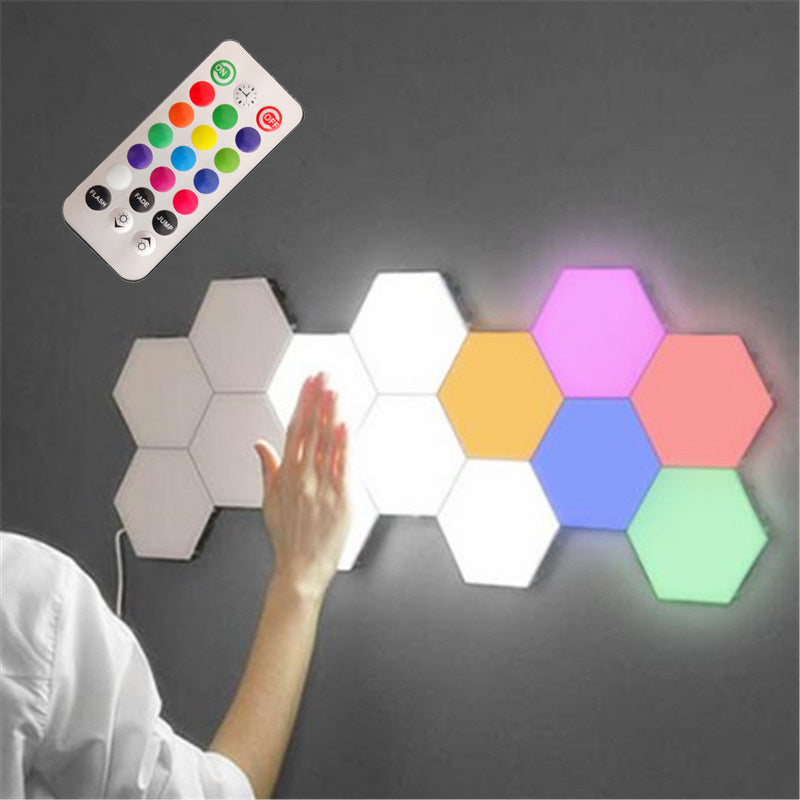 British Creative Honeycomb Modular Assembly Helios Touch Wall Lamp ARZ