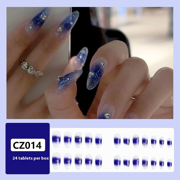 Super Long Diamond Wearing Armor European And American Foreign Trade Nail Stickers ARZ