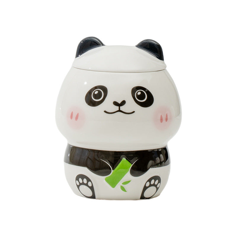 Cartoon Embossed Panda Mug Ceramic ARZ