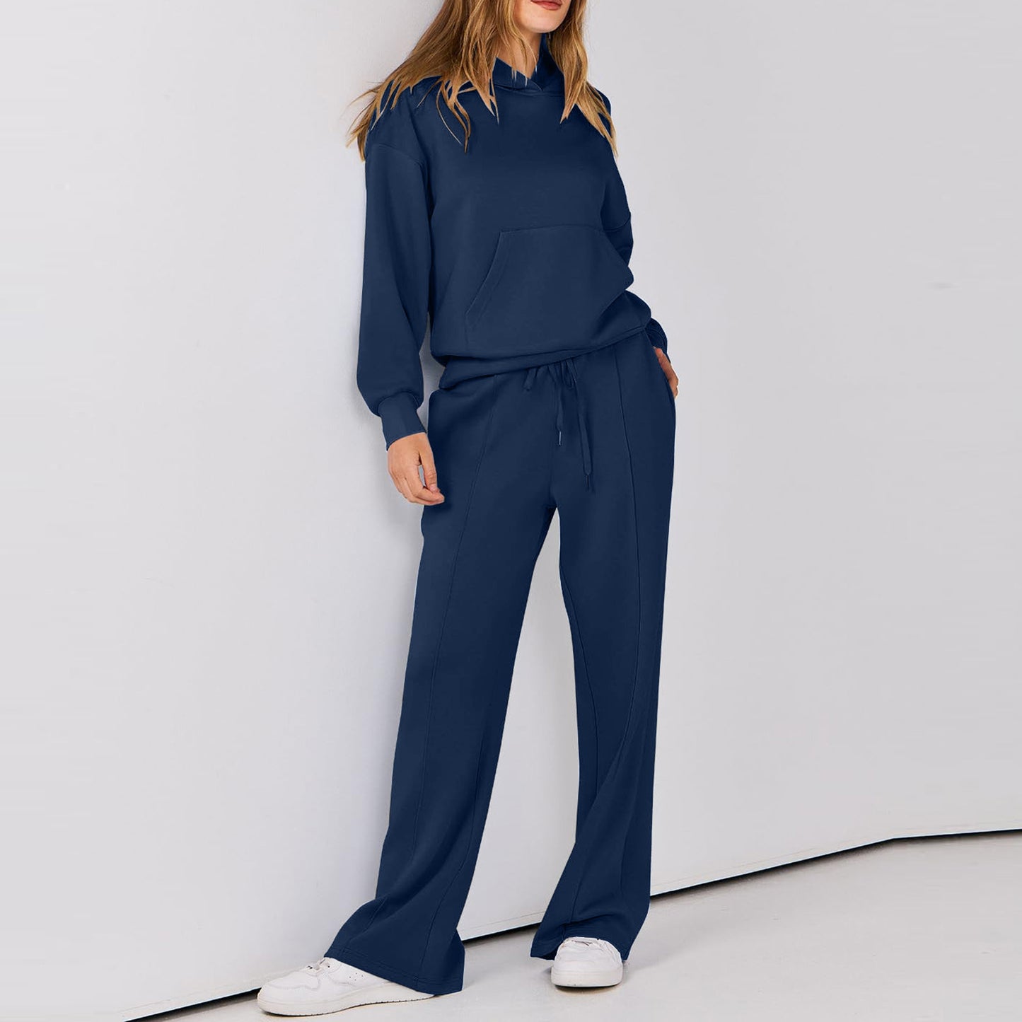 Women's Wear Long Sleeve Pocket Drawstring Suit ARZ