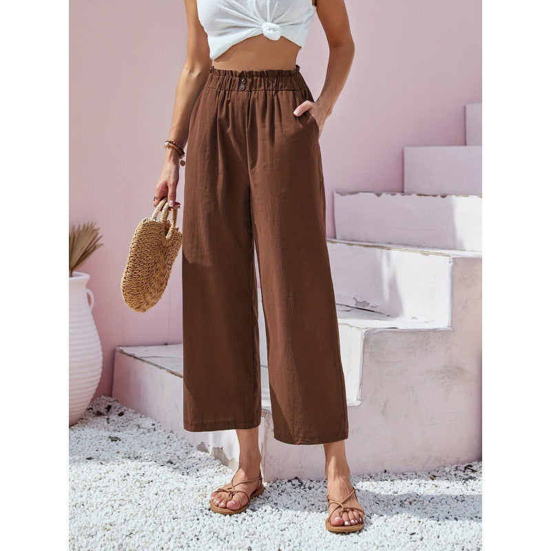 High Waist Straight Casual Pants ARZ