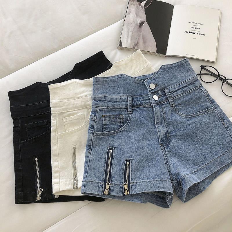 Women's Style Black Design Denim Shorts ARZ