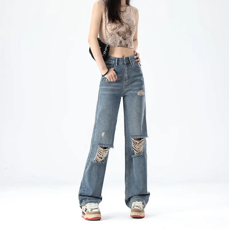 New High Waist Slimming And Wide Leg Jeans For Women ARZ